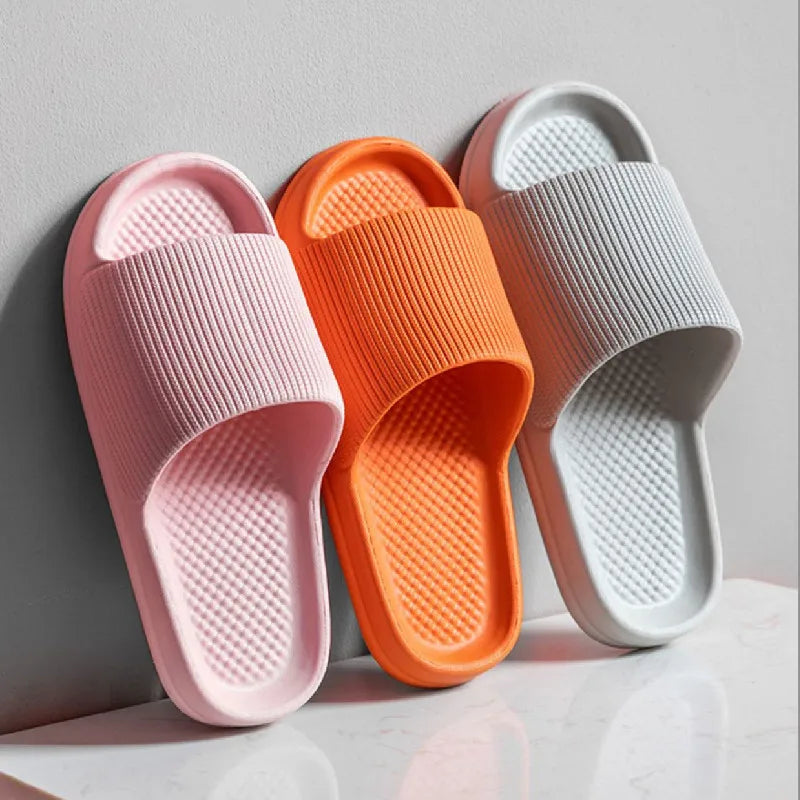 Big Size 47 48 Fashion Men's Women's Slippers Light EVA Comfortable Home Bathroom Anti-Slip Flip-Flops Summer Beach Sandals